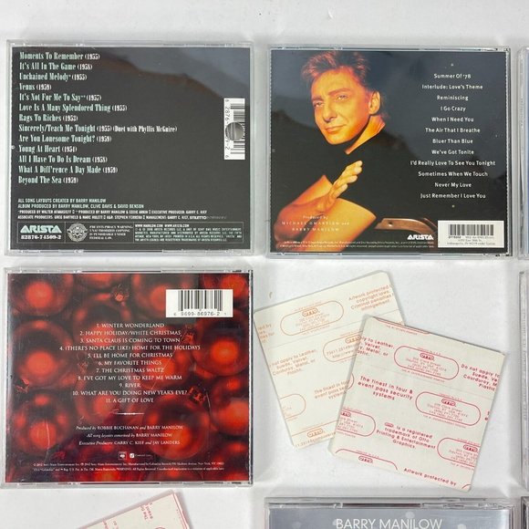 Barry Manilow VIP Passes + 7 CD Lot Ultimate Hits 50s Summer Sinatra Christmas - Picture 6 of 9